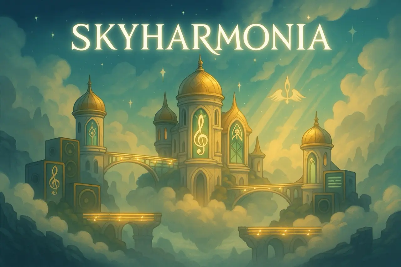Skyharmonia level mockup