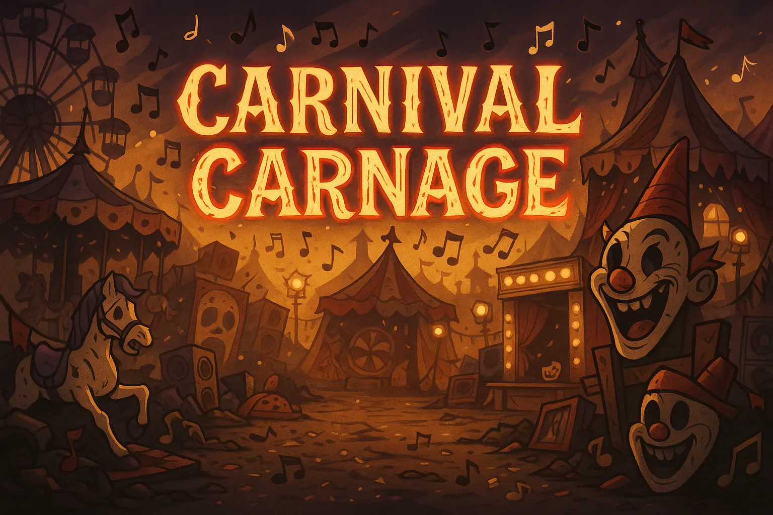 Carnival Carnage level mockup