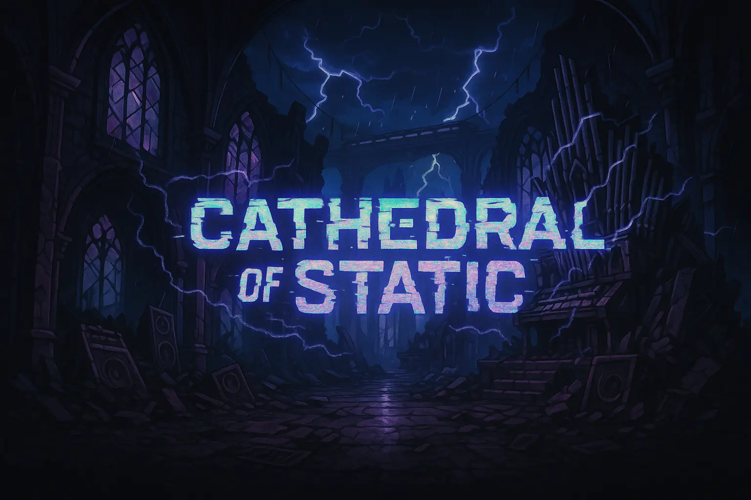 Cathedral of Static level mockup
