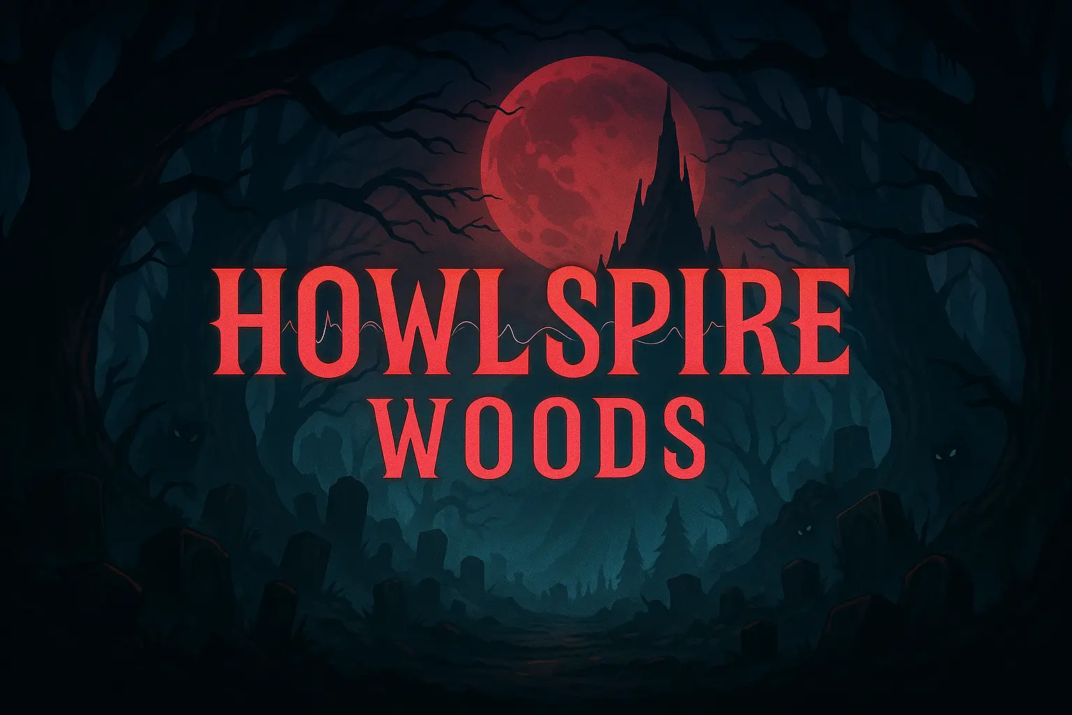 Howlspire Woods level mockup
