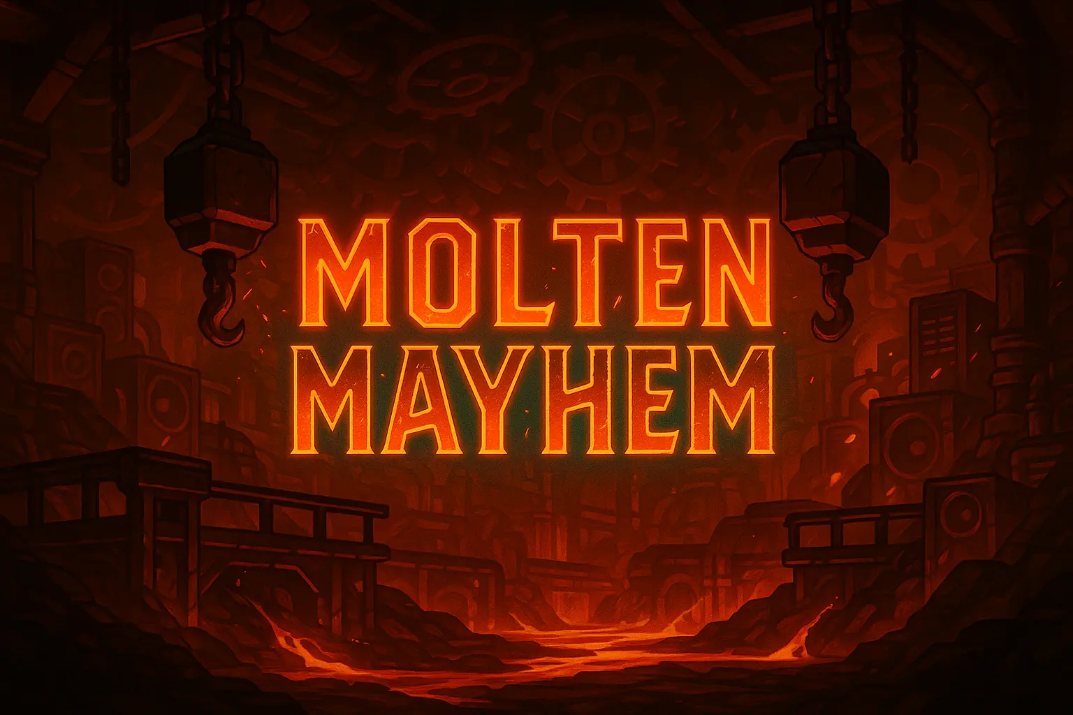 Molten Mayhem level mockup